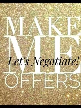 Glitter Gold 'Let's Negotiate' Graphic